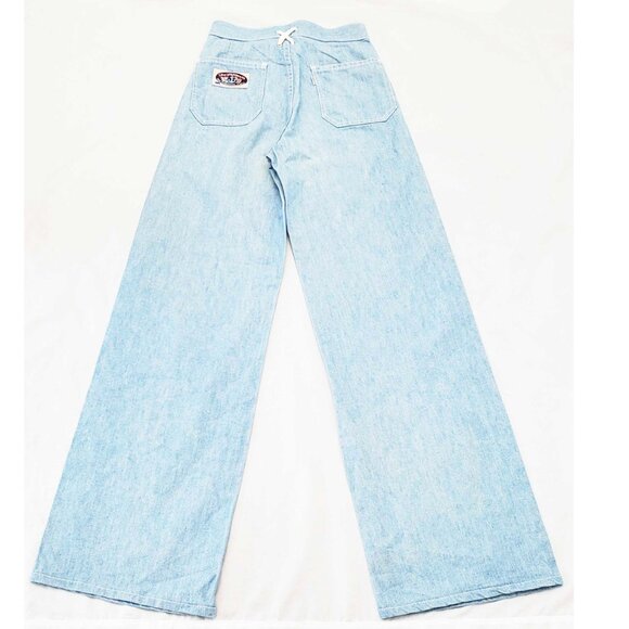 LEVI'S Womens Vintage 1970s High Waist Denim Pants Wide Leg SAILOR RARE!! - Picture 7 of 8